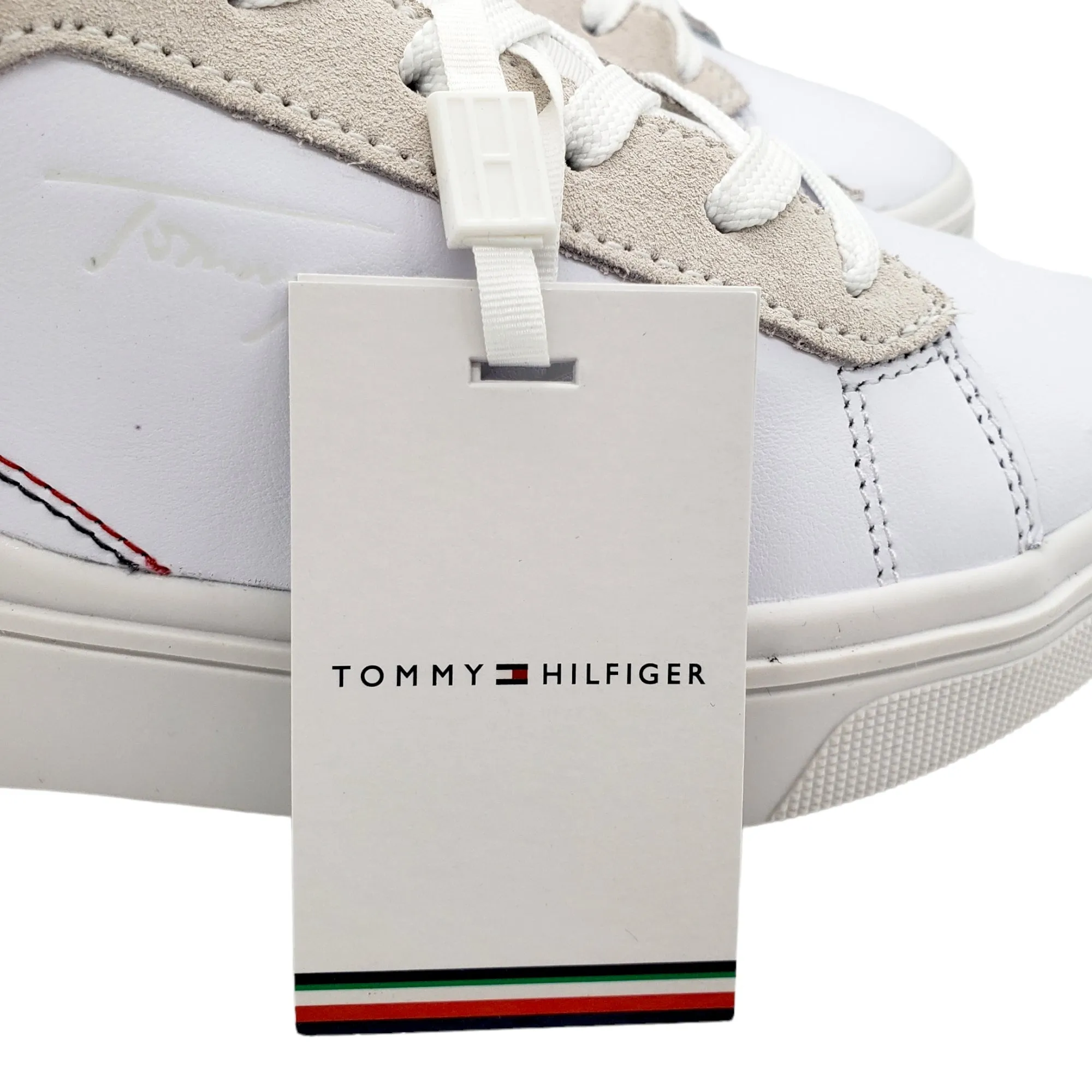 Tommy Hilfiger White Elevated Cupsole Sneaker