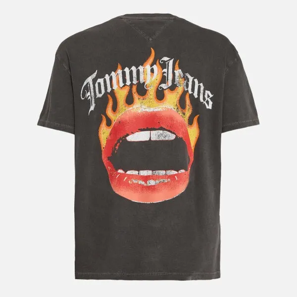 Tommy Jeans Vintage Fire Lips Cotton-Jersey T-Shirt