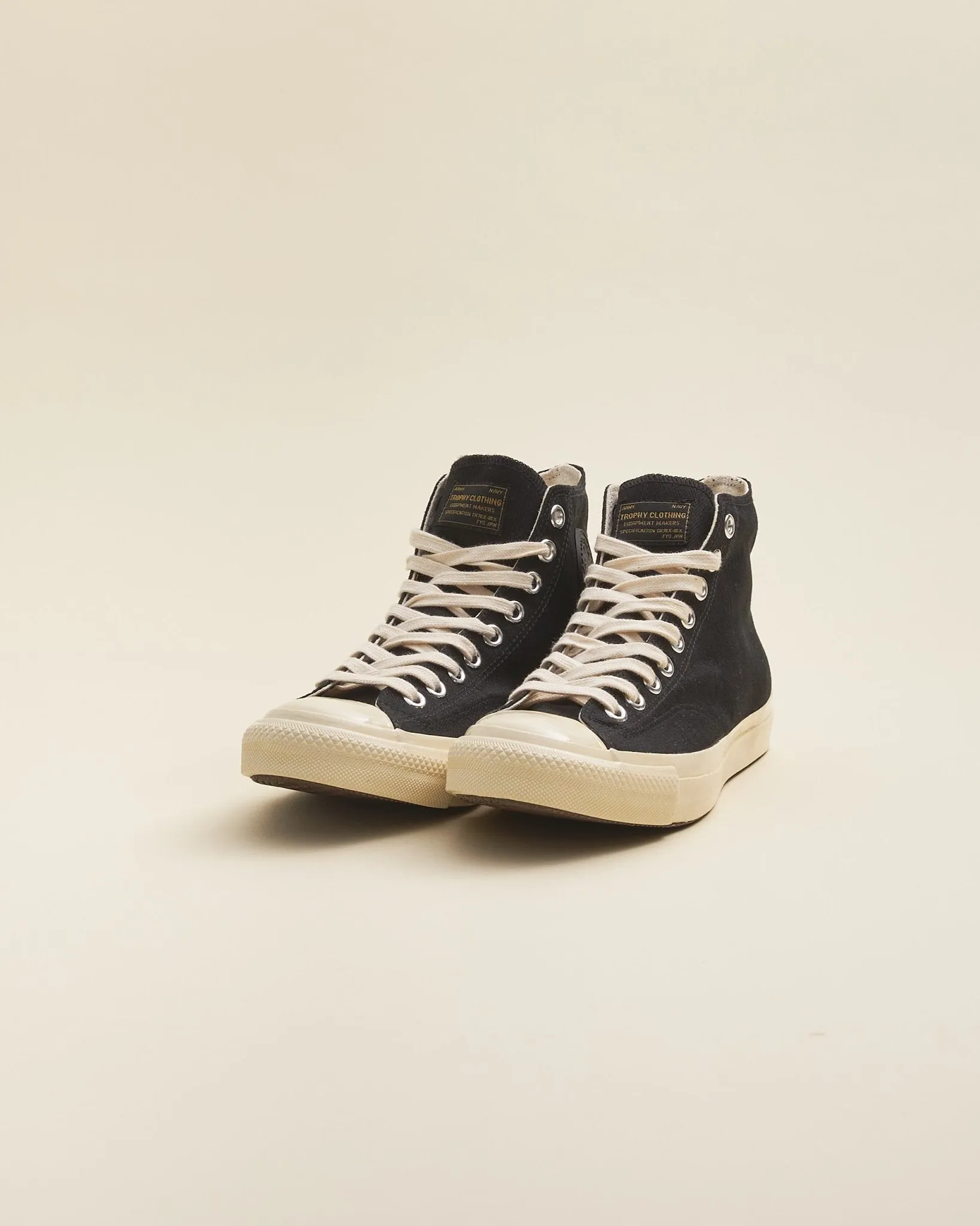 Trophy Clothing Hi-Top Mil Sneaker - Black