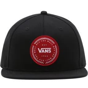 Vans Kids Orbiter Flat Peak Snapback Cap Hat - Black