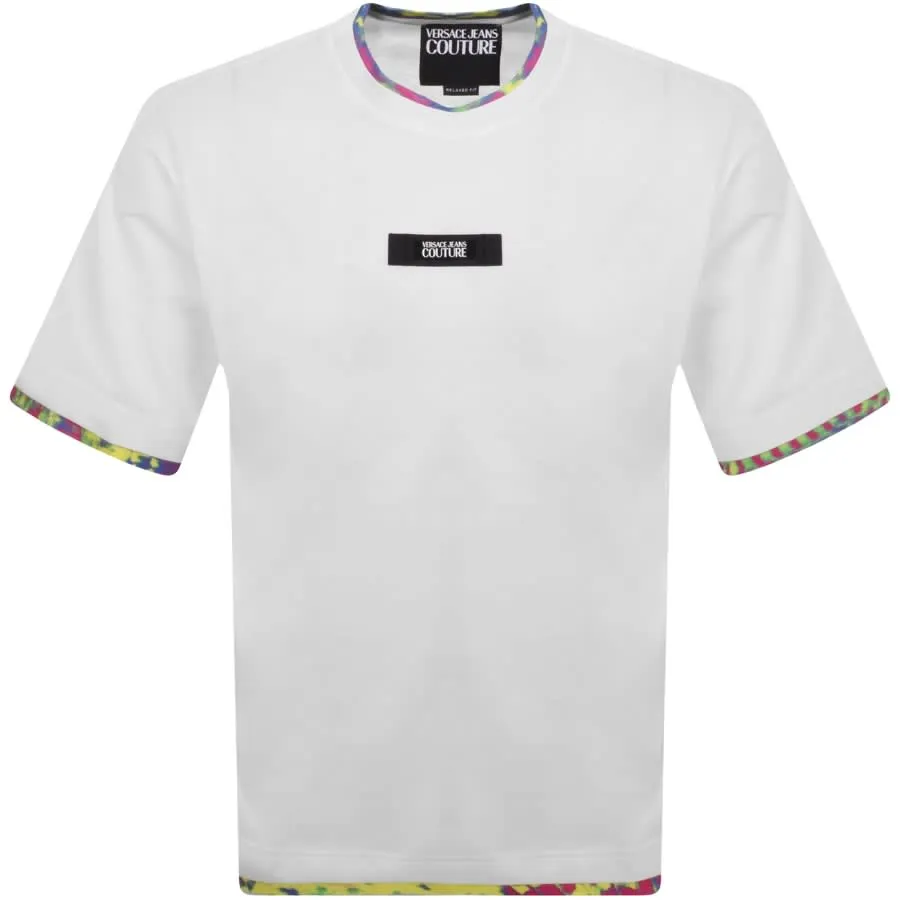 Versace Jeans Couture Logo Patch T Shirt White