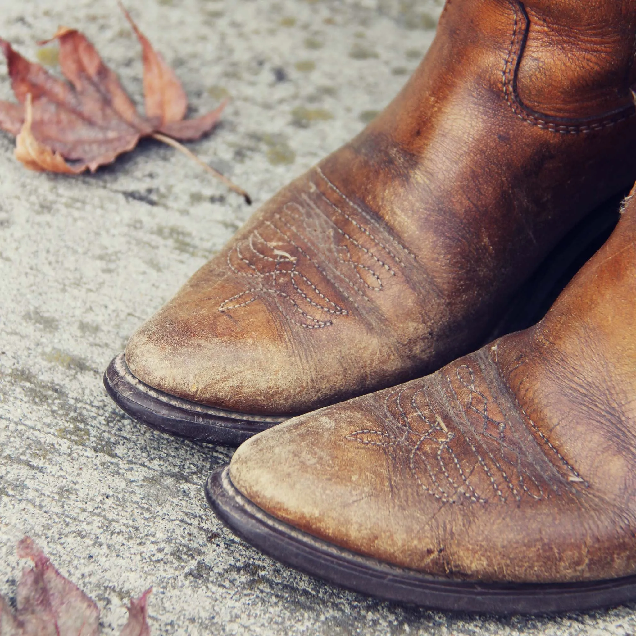 Vintage Amber Cowboy Boots