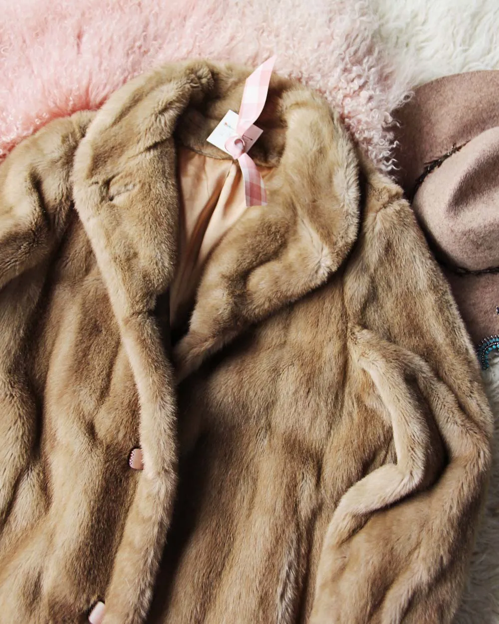 Vintage Lux Cozy Faux Fur Coat