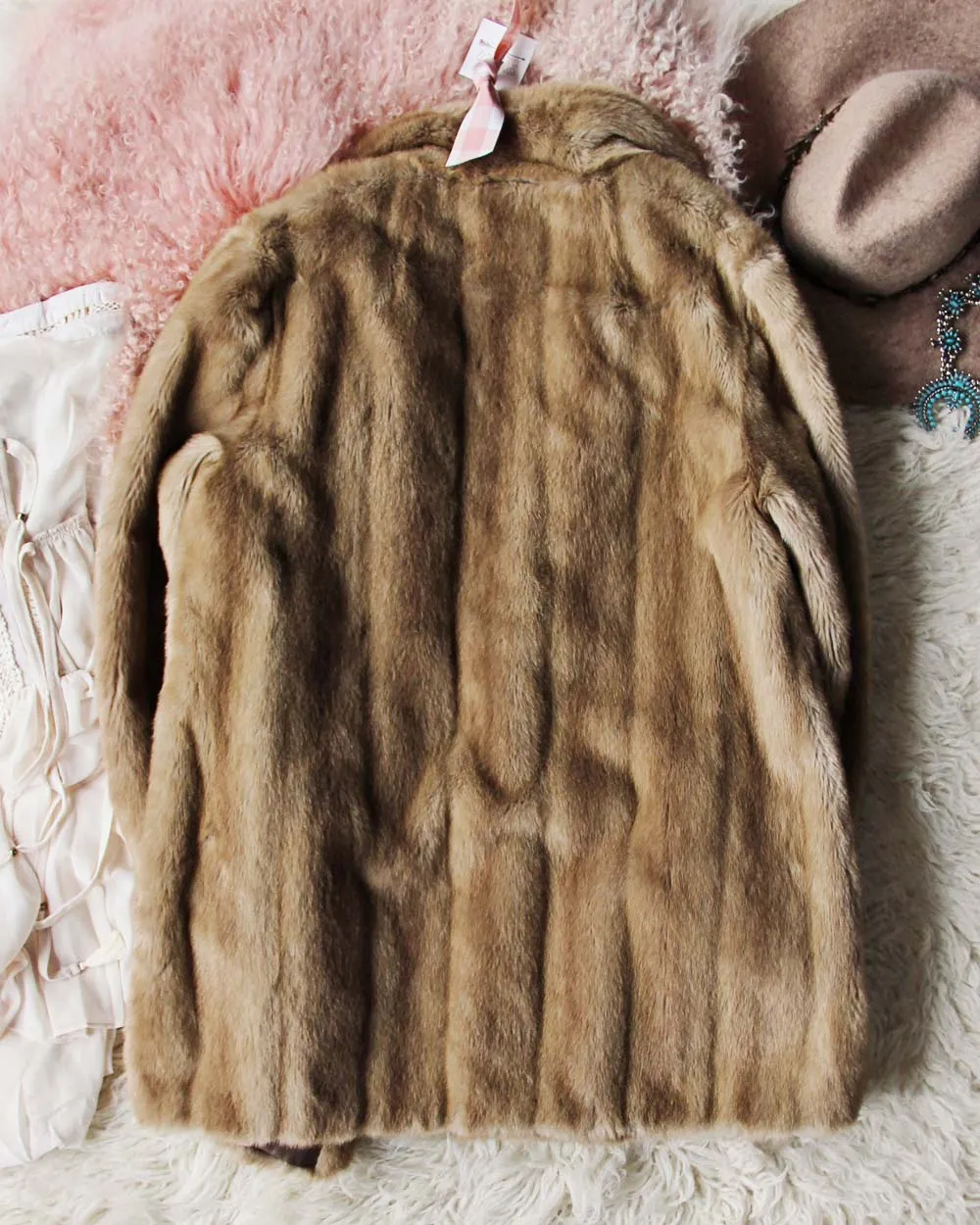 Vintage Lux Cozy Faux Fur Coat