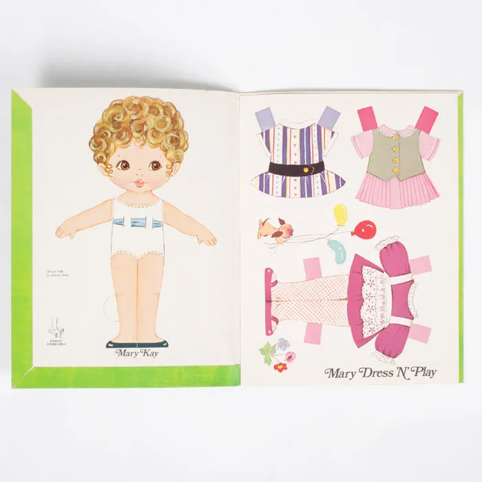 Vintage Mary Dress 'N' Play Cutout Paper Doll Book