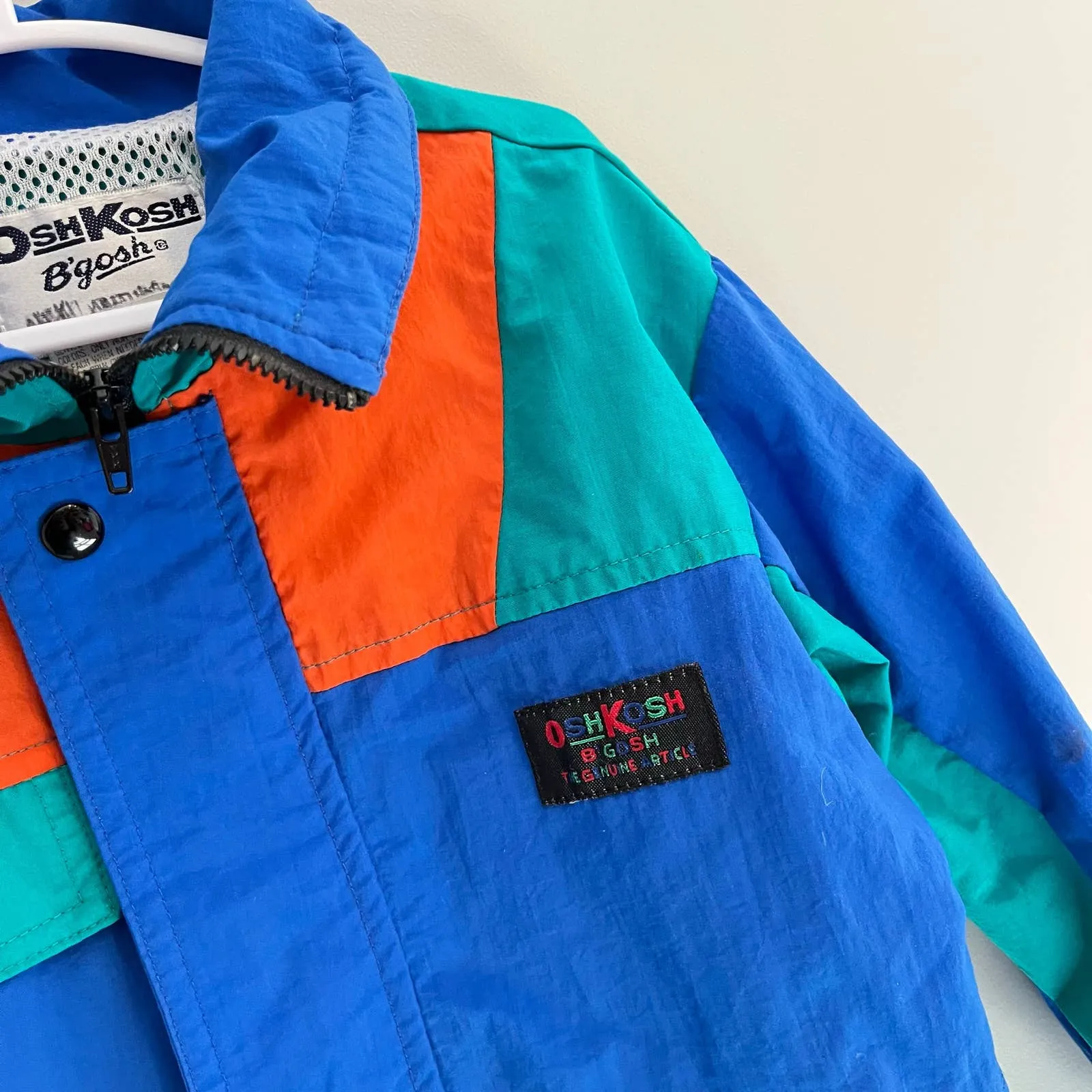 Vintage OshKosh B'gosh Windbreaker Jacket Large (4T)