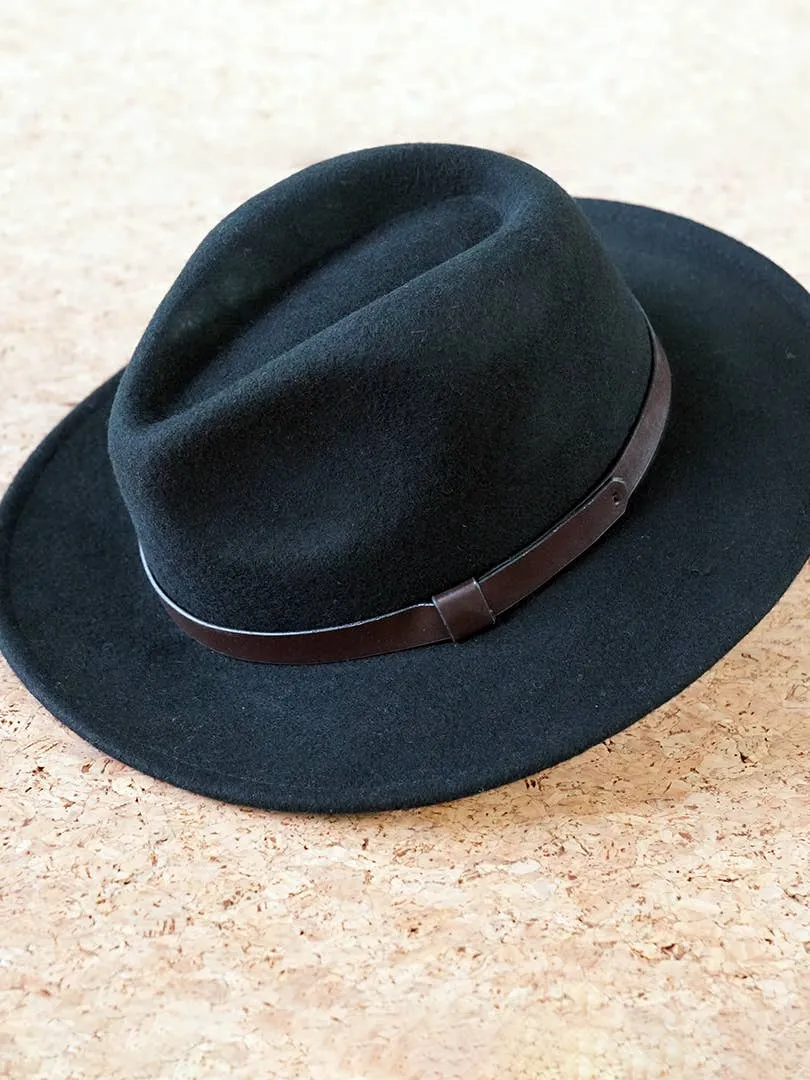 Western Style Wool Felt Fedora Hat