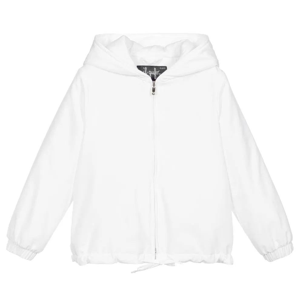 White Windbreaker Jacket