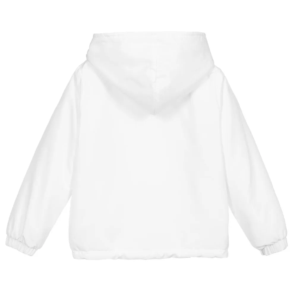 White Windbreaker Jacket