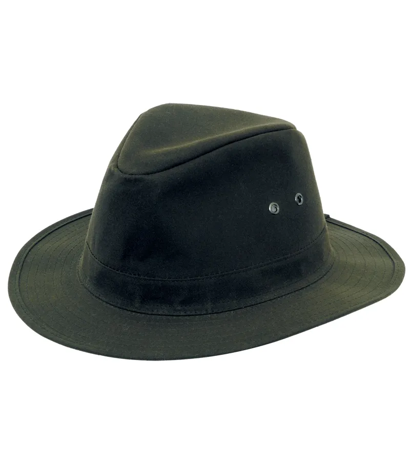 Wide Brimmed Waxed Hat - Caledonia