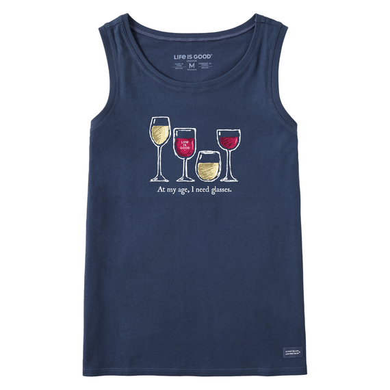 Women's I Need Wine Glasses Crusher Tank