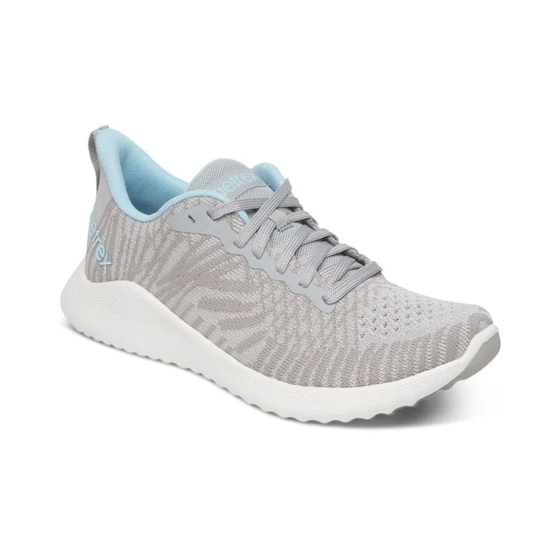 WOMEN'S AETREX EMERY ARCH SUPPORT SNEAKER | GREY