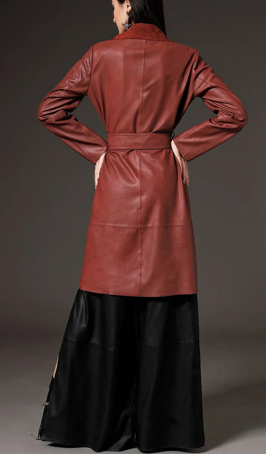 Women's Laura Napalan 3/4Leather Coat