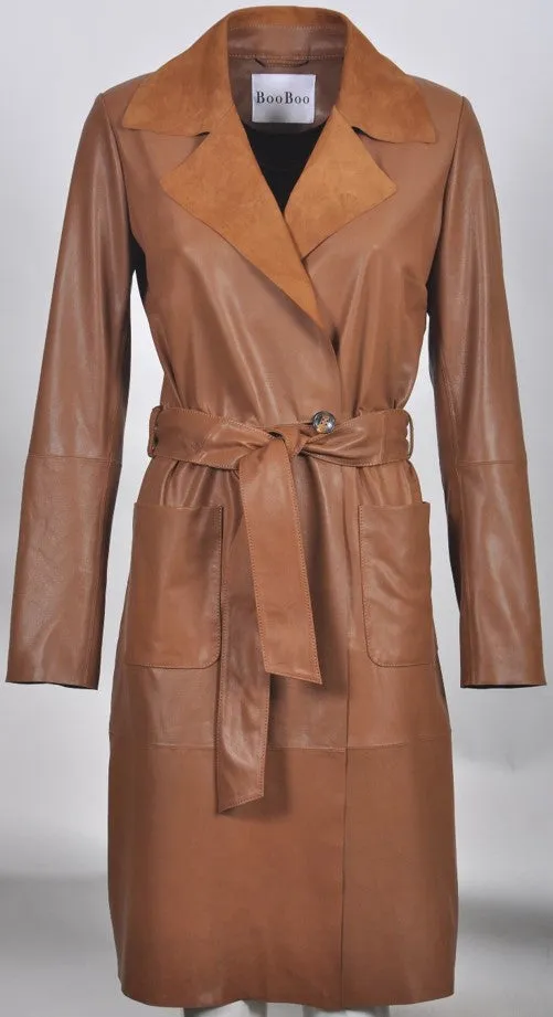 Women's Laura Napalan 3/4Leather Coat