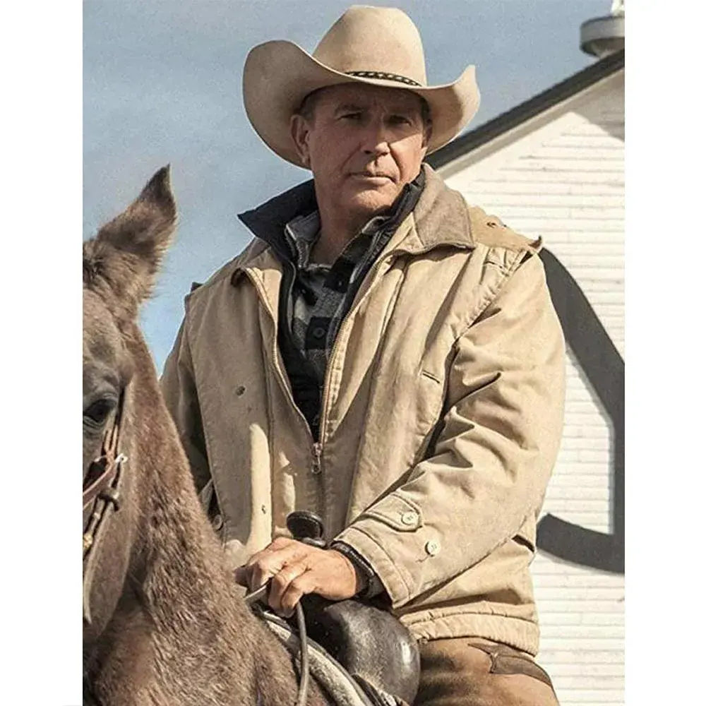 Yellowstone John Dutton Western Cotton Jacket | William Jacket