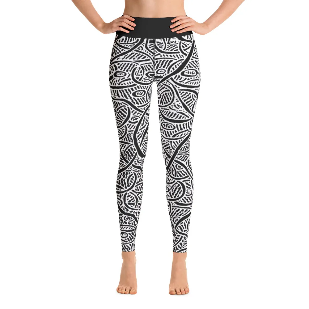 Yoga Leggings Ripples and Echoes