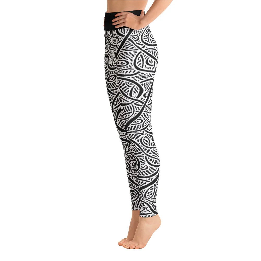 Yoga Leggings Ripples and Echoes