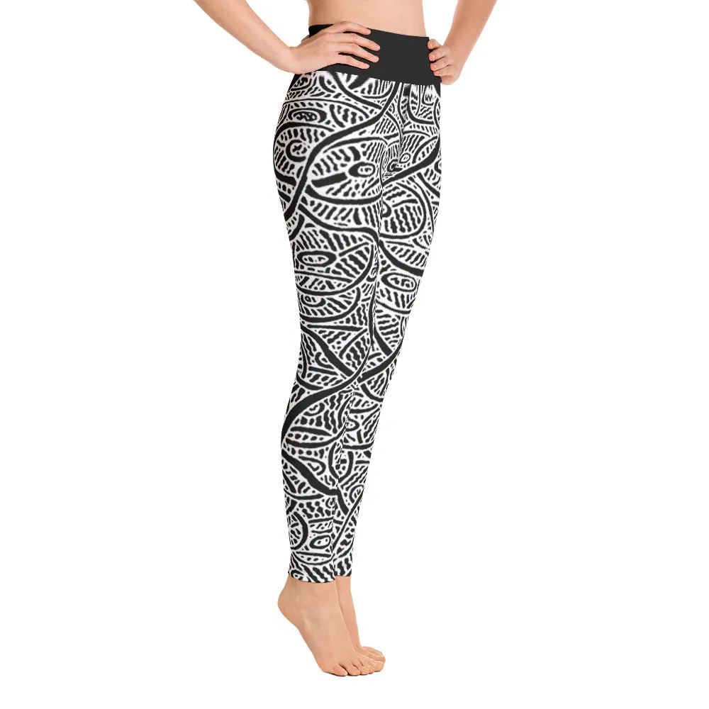 Yoga Leggings Ripples and Echoes