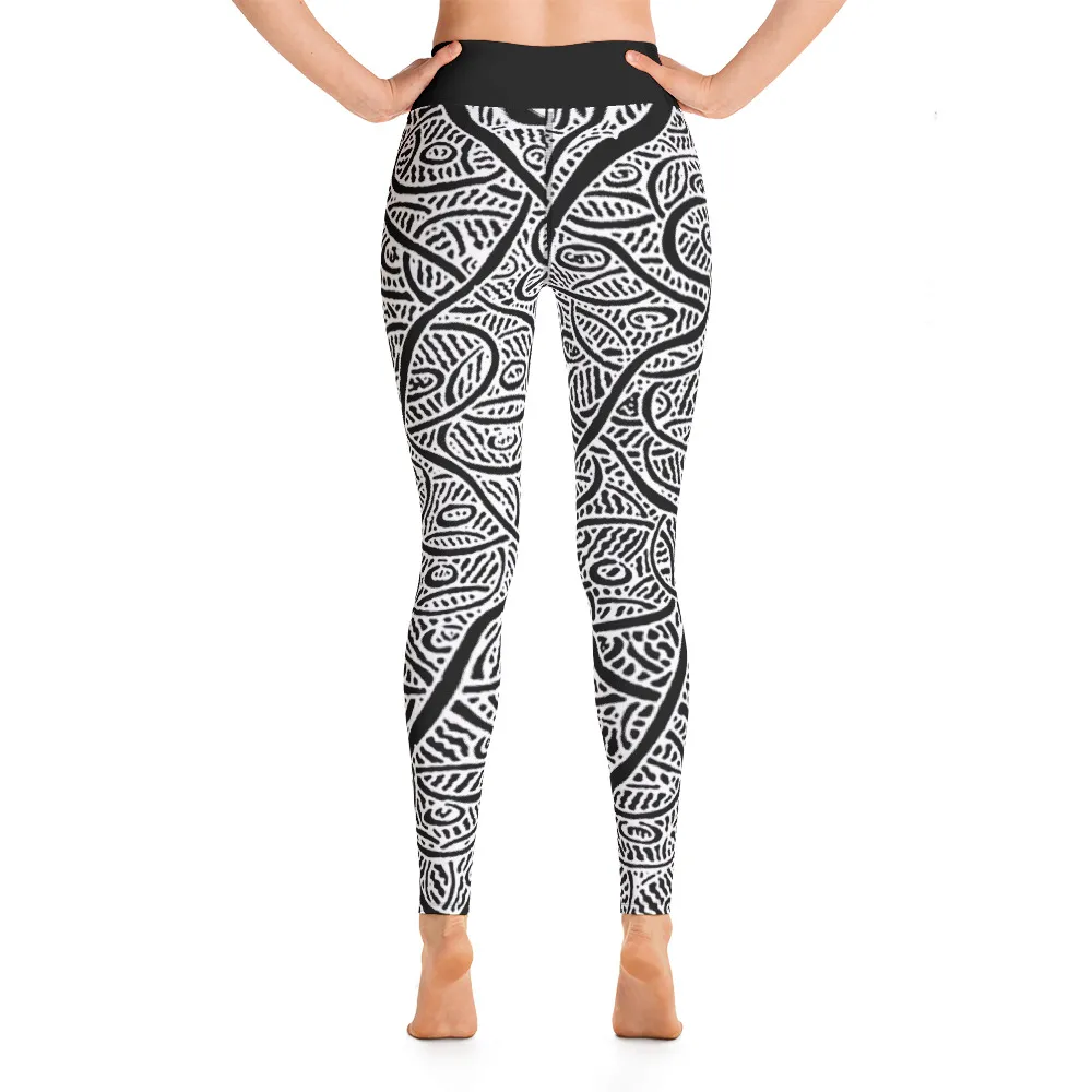 Yoga Leggings Ripples and Echoes