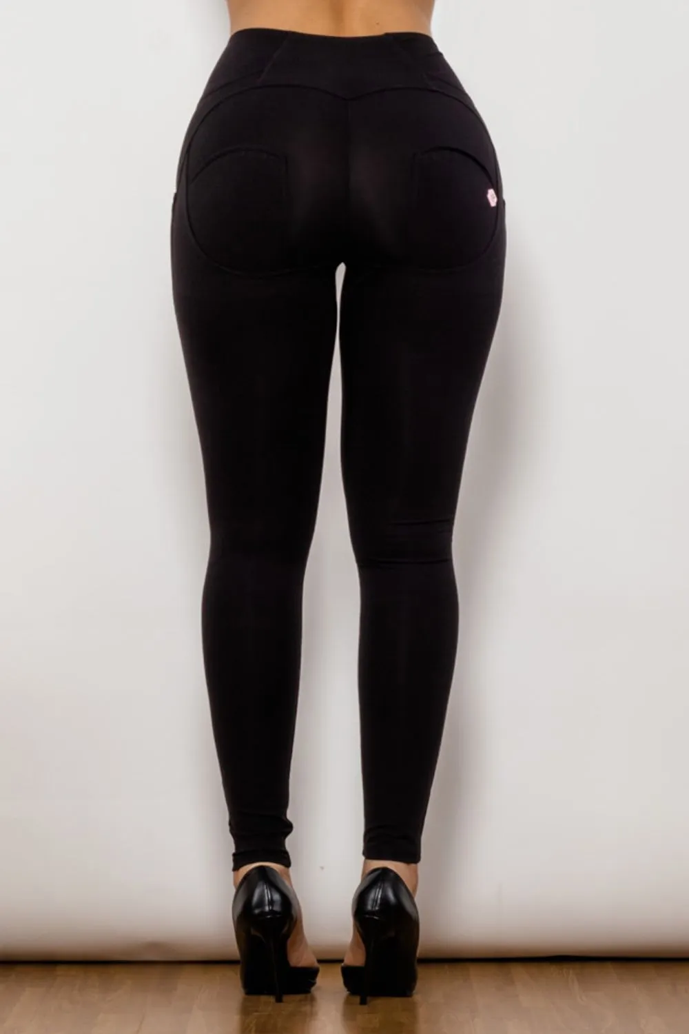 Zip Detail Skinny Long Leggings