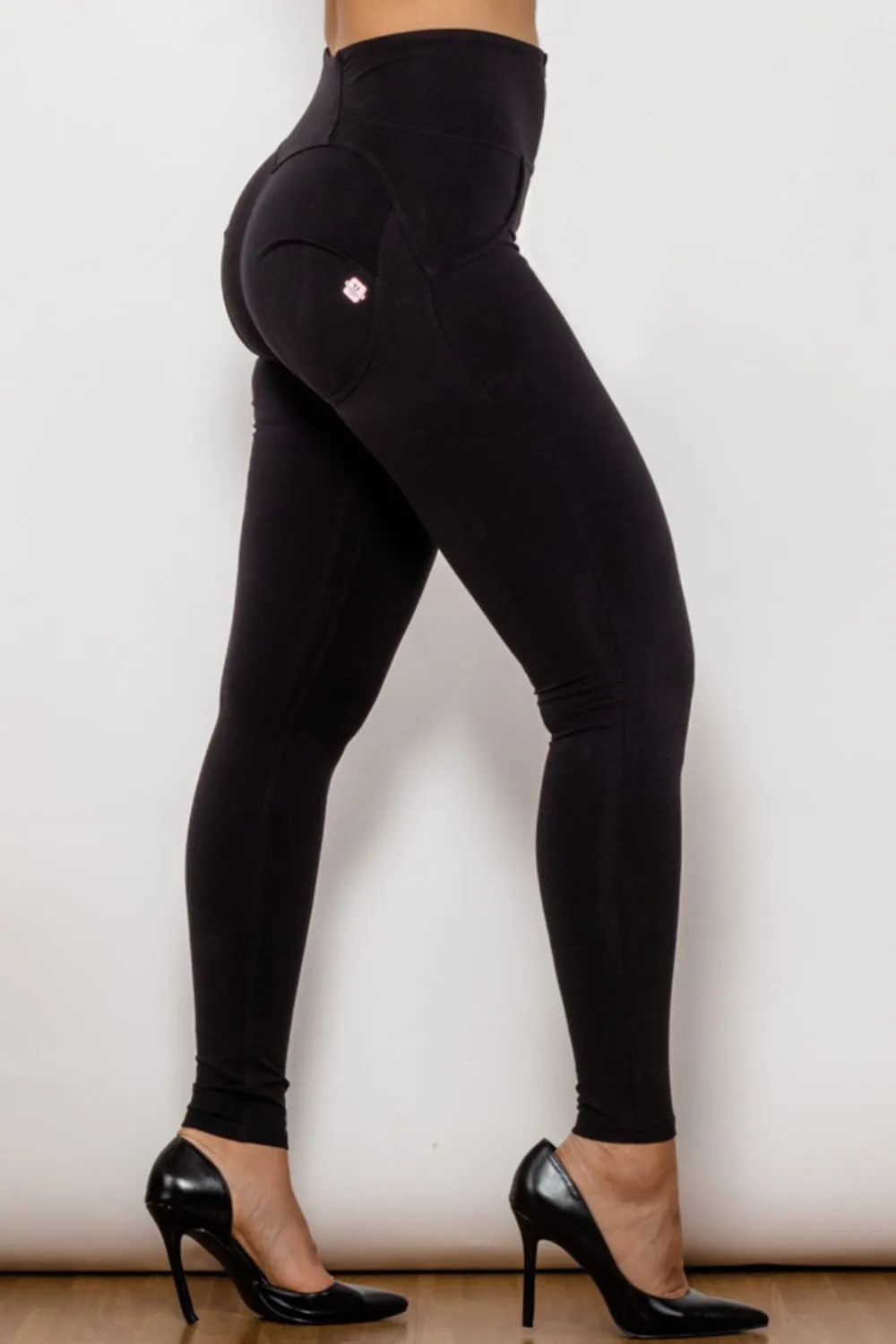 Zip Detail Skinny Long Leggings